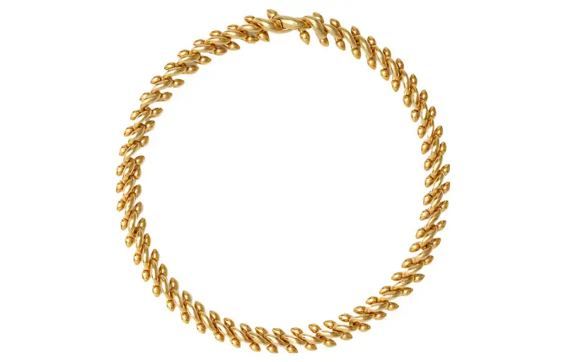 Burberry Spear logo-engraved chain necklace