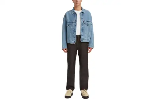 Levis Jeans Men's Black Moderate Straight Fit Pants