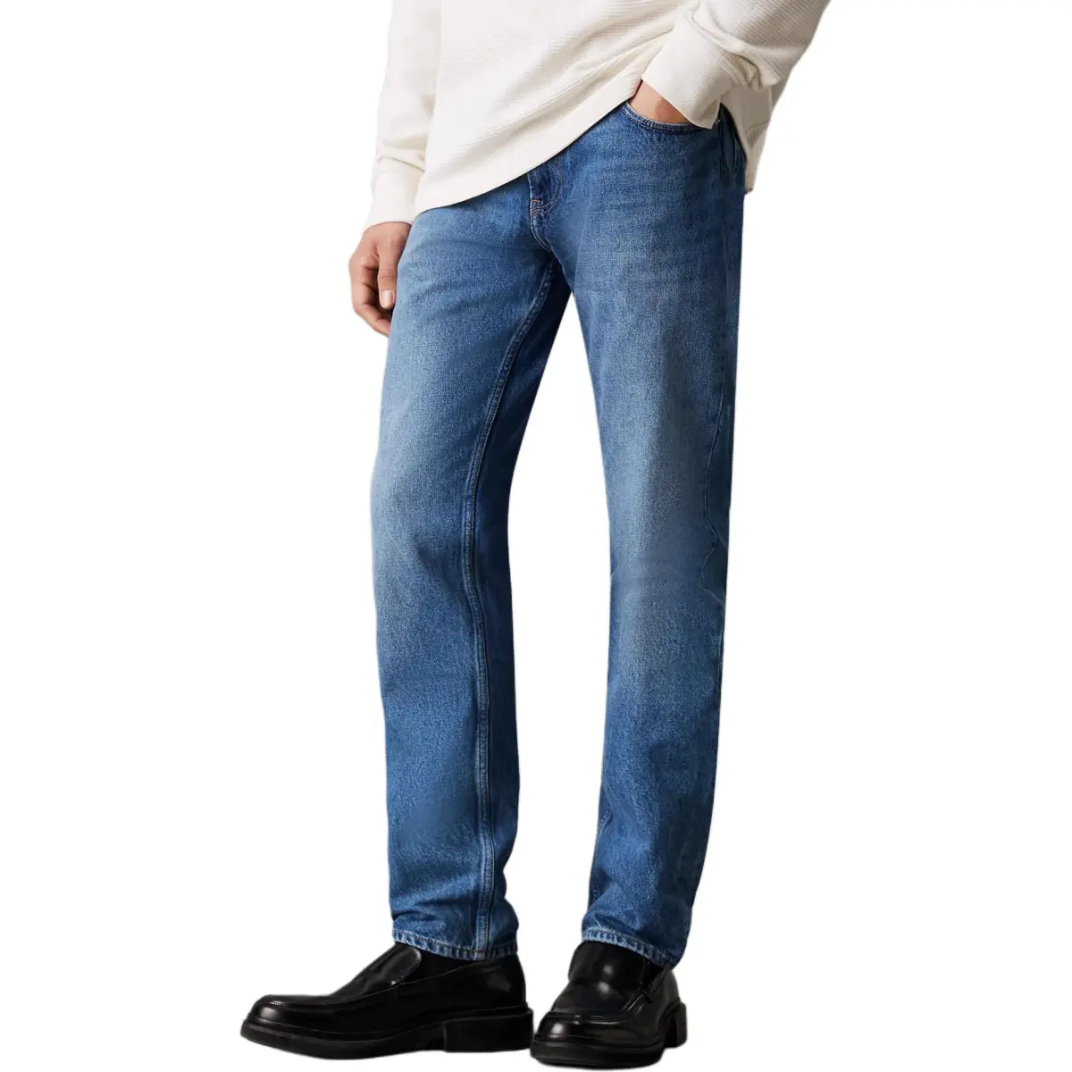 CALVIN KLEIN Jeans Europe Version Men's Medium Blue