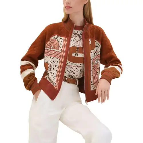HERMES SS25 Jackets & Coats Women's Beige Kaolin