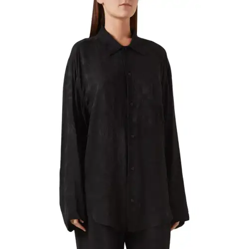 Balenciaga Shirt, Loose Fit Women's Black