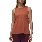 Jordan Sport Tank Tops Women's Dark Peach Crew Neck Moderate Straight Fit