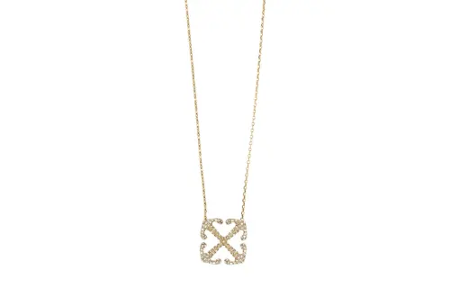 OFF WHITE Arrows Crystal Embellished Necklace