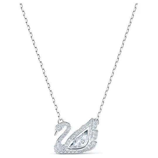 Swarovski Crystal embellished Logo Pendant Chain