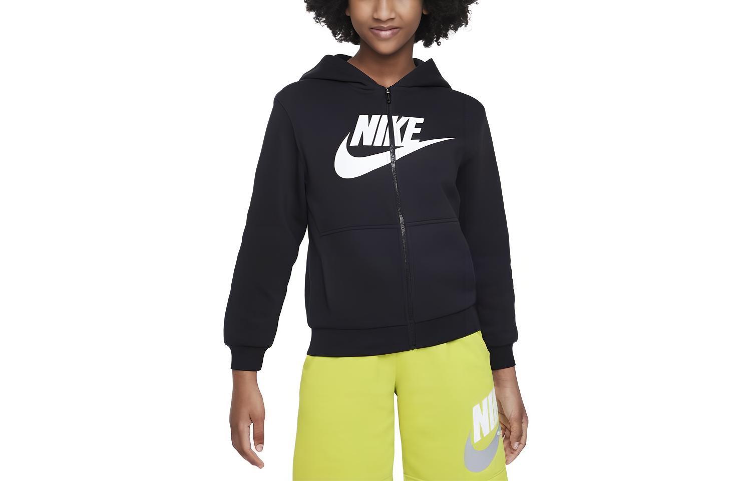 Детское худи Nike Sportswear Club Fleece (черное)