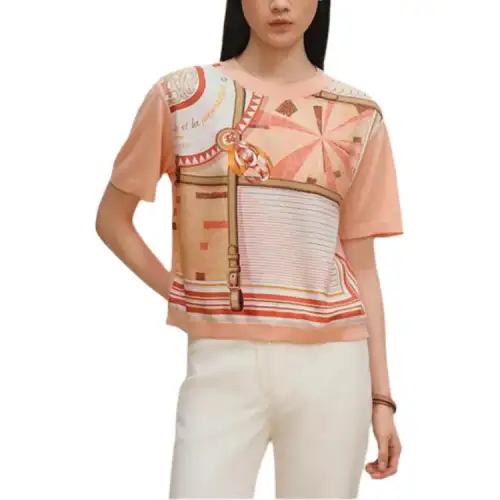 HERMES FW25 T Shirt Women's Orange