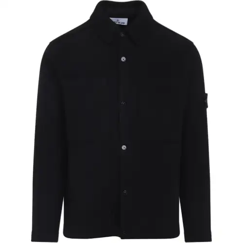 Stone Island Logo Patch Buttoned Cardigan