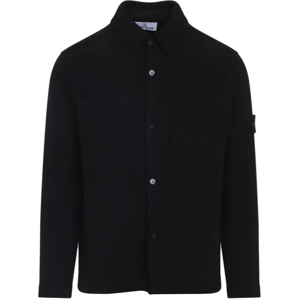 Stone Island Logo Patch Buttoned Cardigan