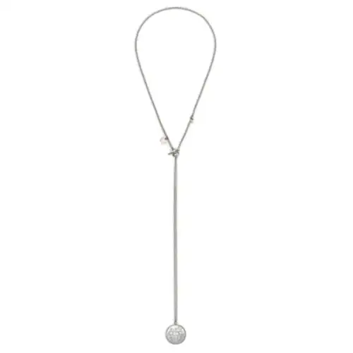 HERMES 925 Sterling Silver Necklaces Women's Silver