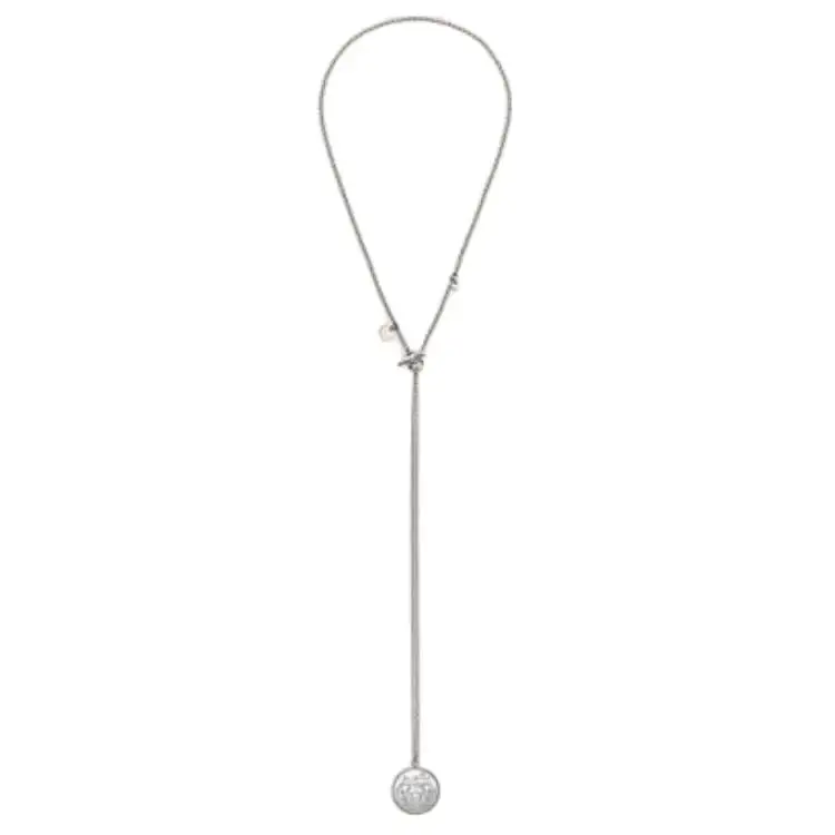 HERMES 925 Sterling Silver Necklaces Women's Silver
