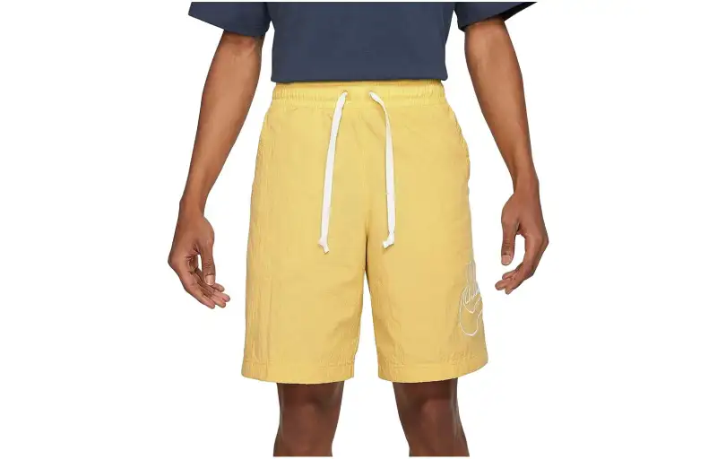 Nike Casual Shorts Men's Yellow Moderate