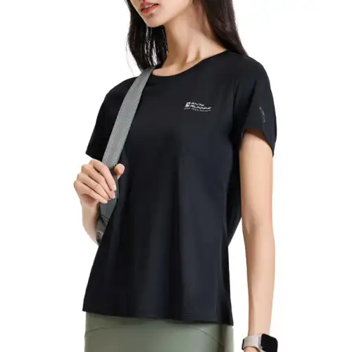 ANTA T Shirts Women's 2525108 6 Basic Black | Ice Silk Quick Dry Style Crew Neck Moderate Other
