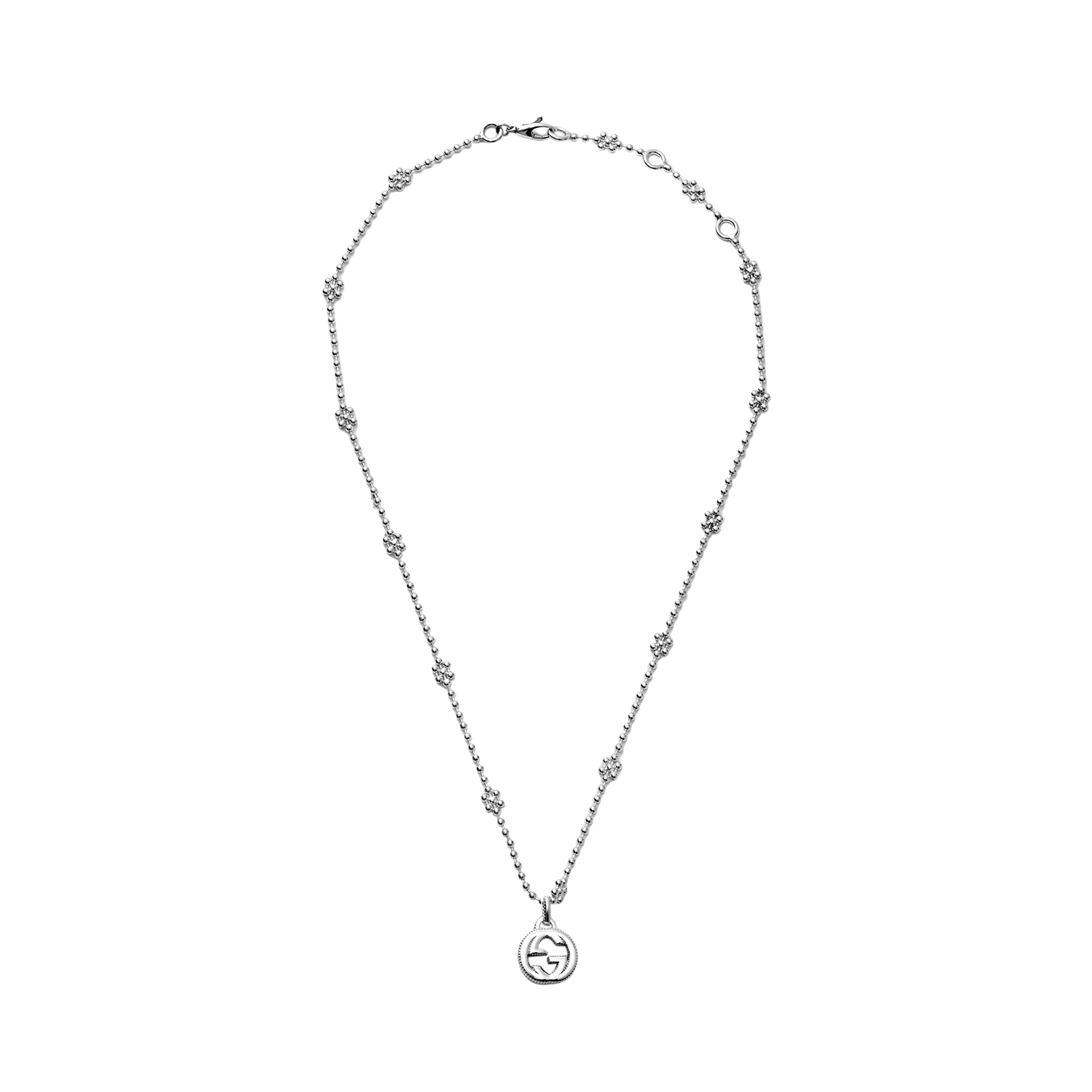 Подвеска Gucci Interlocking (серебряная)