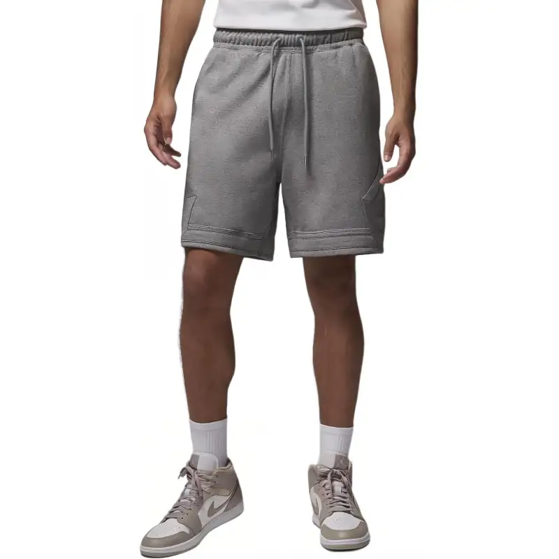 Jordan Fleece Diamond Flight Casual Shorts Men's Carbon Heather