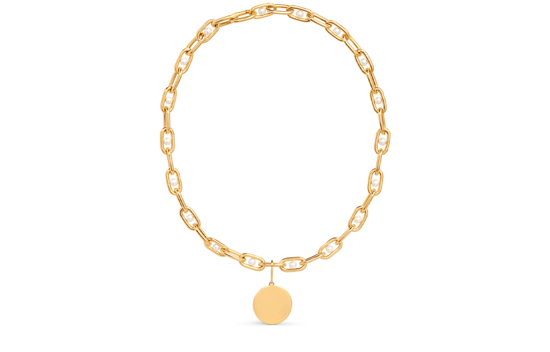 CELINE Maillon Brass Necklaces Women's