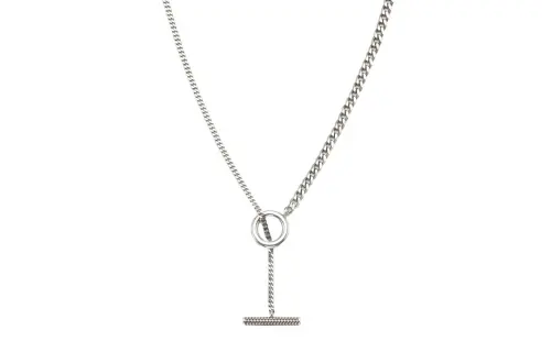 Bottega Veneta 925 Sterling Silver Necklaces Unisex