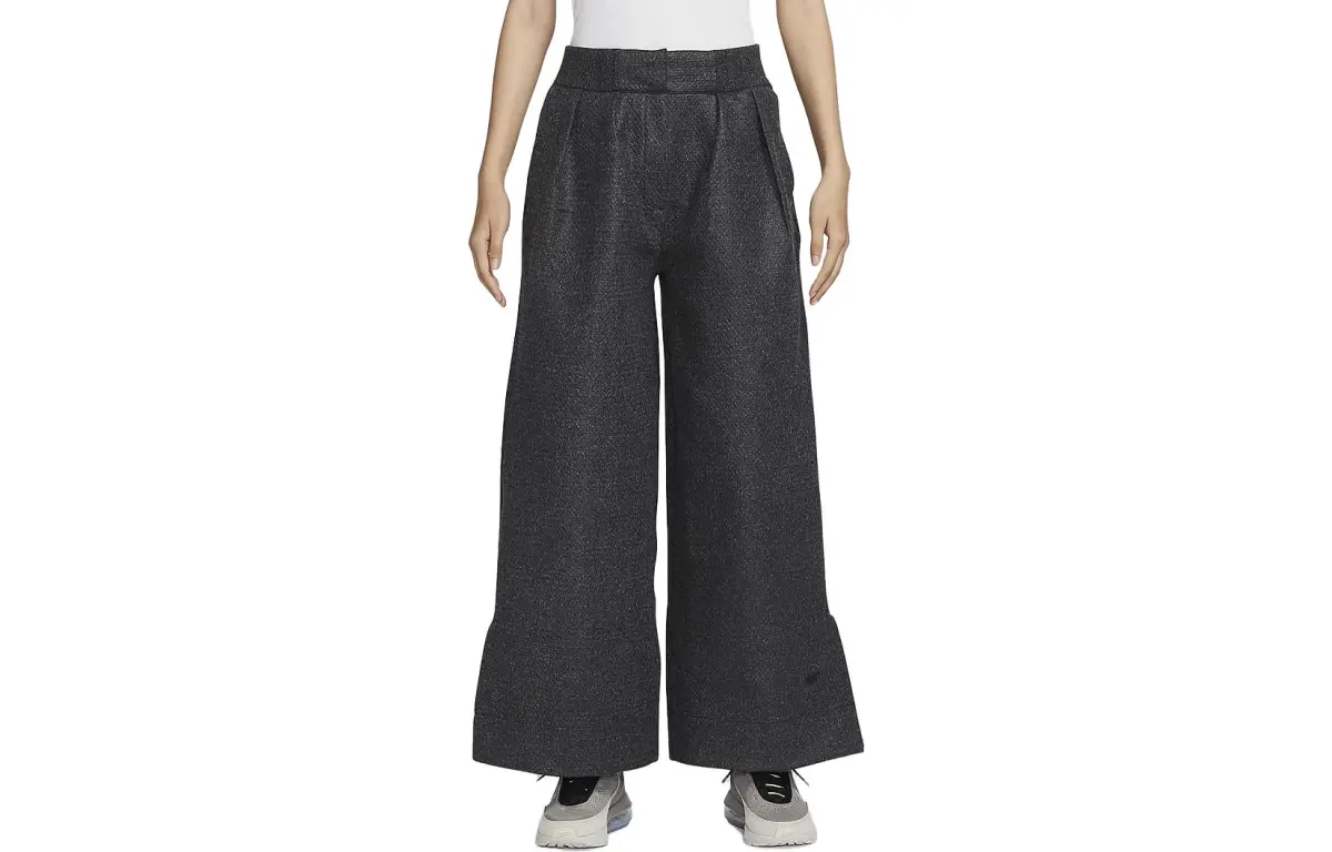 Nike Forward Casual Pants Women's Black Moderate Wide Leg Pants
