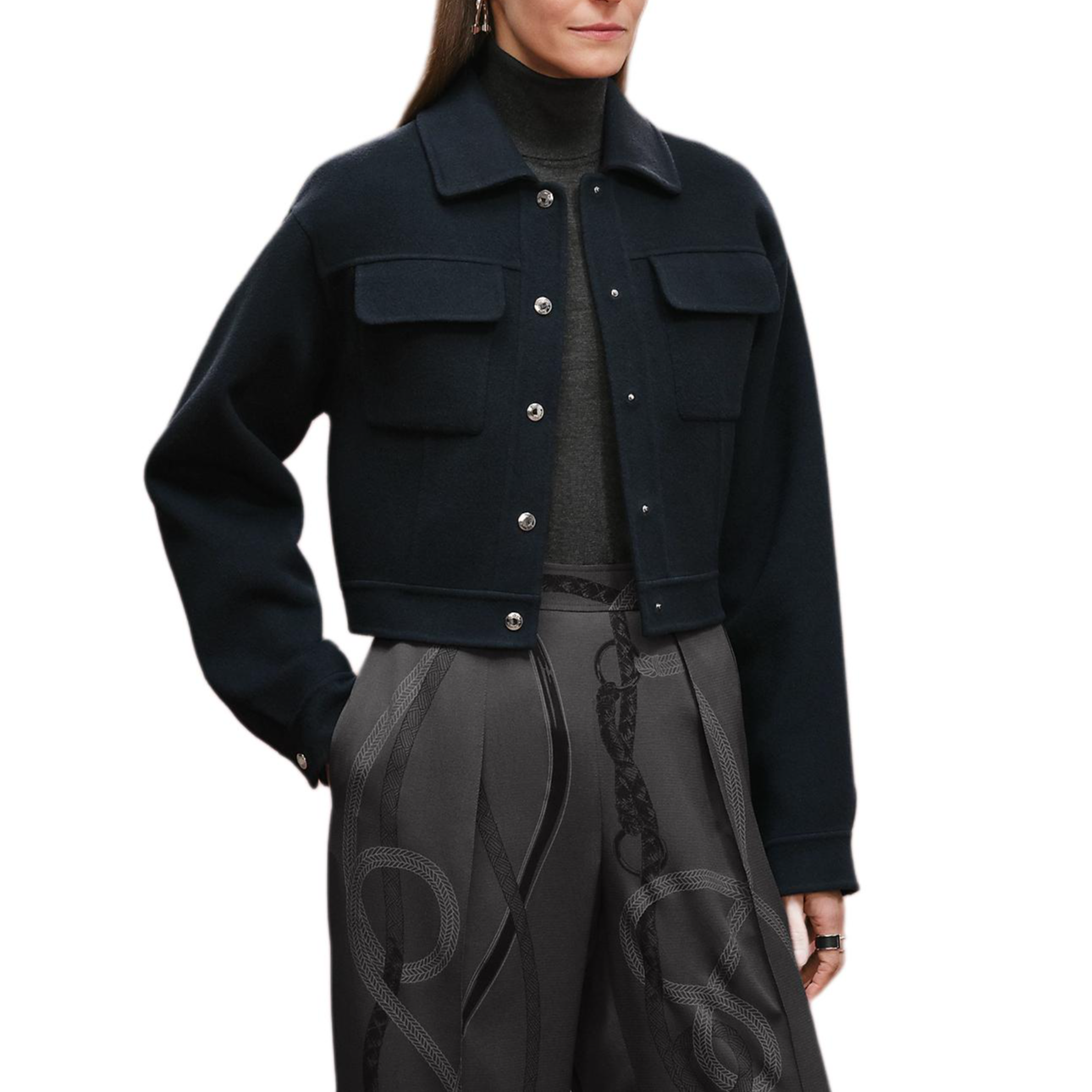 Куртка Hermes HERMES FW25 (сине-черная)