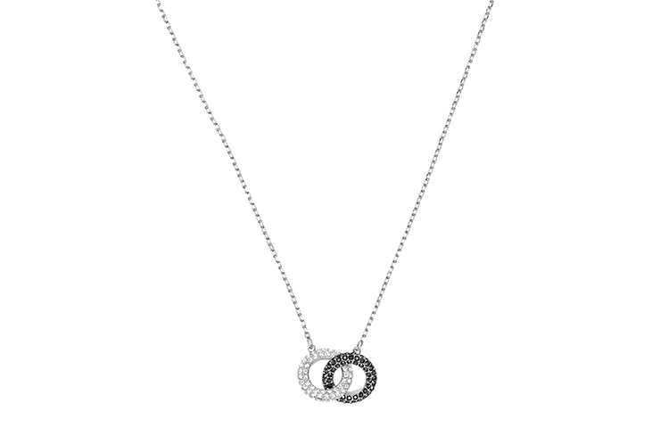 Женская цепочка с кулоном Swarovski Dextera Stone (серебряная)