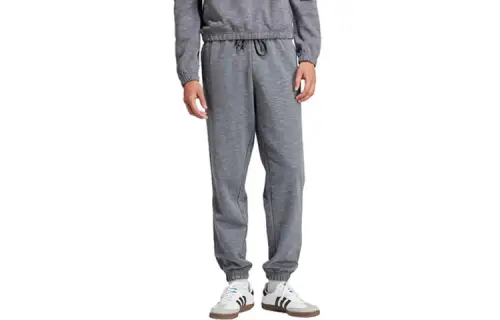 Adidas Originals Knitted Sweatpants Men's Gray Moderate Cuffed Pants