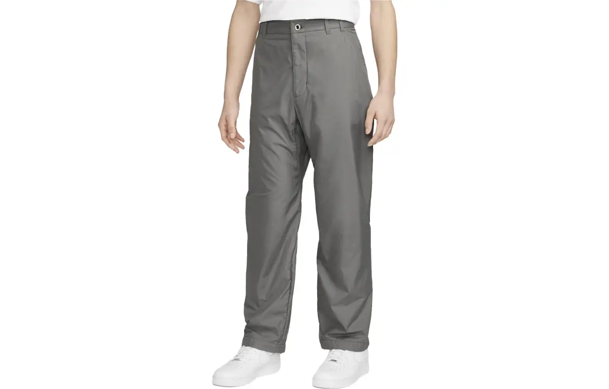 Nike Casual Pants Men's Silver Moderate Straight Fit Pants