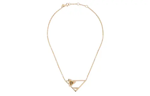 PRADA Metal Necklaces Women's Gold