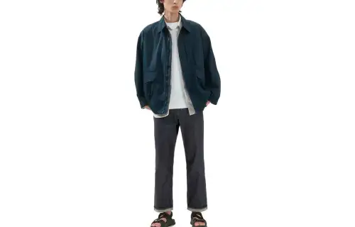 UNIQLO Jeans Men's Navy Blue Moderate Straight Fit Pants