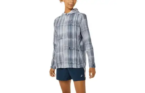 ASICS READY SET Jackets Women's Blue Hooded Moderate Other