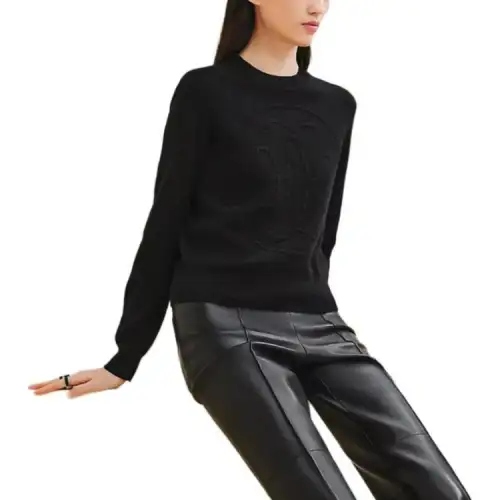 HERMES Cashmere Sweater Women's Black