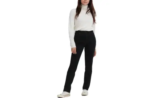 UNIQLO Jeans Women's Black Moderate Straight Fit Pants