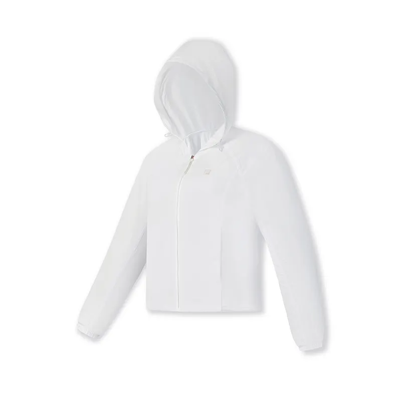 FILA Fitness Jackets Women's Jade White WT Hooded Thin Other