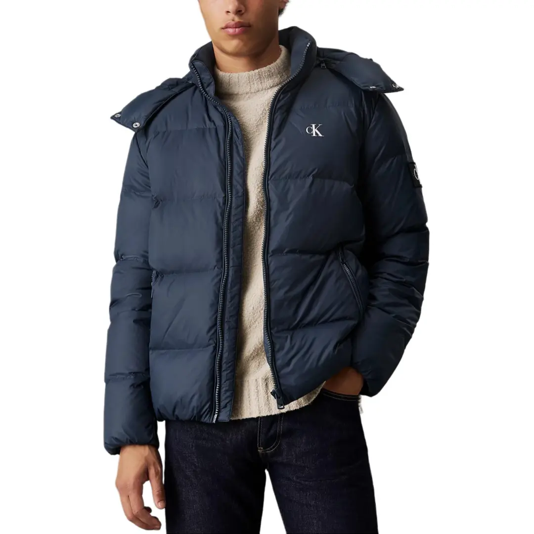 CALVIN KLEIN Down Jacket Europe Version Men's Navy Blue