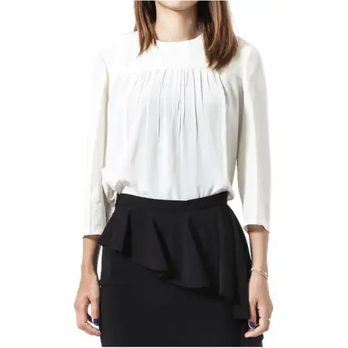 PRADA Shirts Women's White Crew Neck Moderate Other