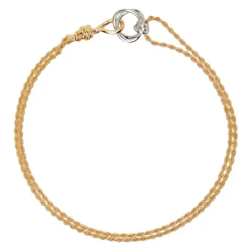 Bottega Veneta 18K Gold With 925 Sterling Silver Necklaces Women's Gold