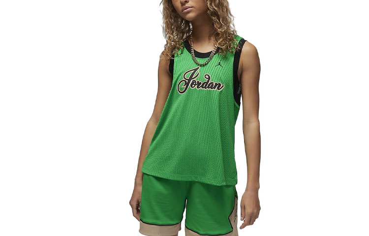 Женская футболка Jordan Logo (зеленая)