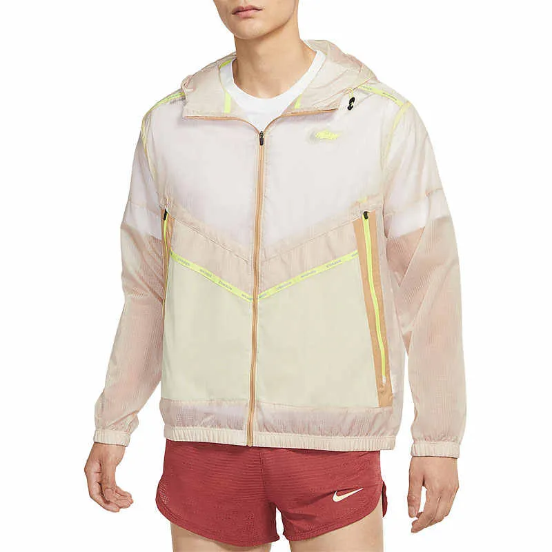 Nike Sports Life Collection Jackets Men's Pink Hooded Thin Other