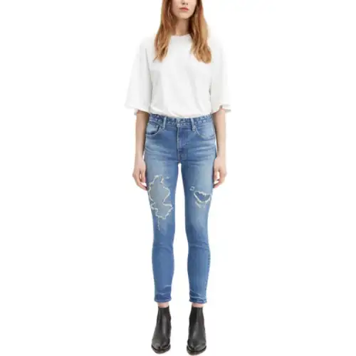 Levis Jeans Women's Sky Blue Moderate Pencil Pants
