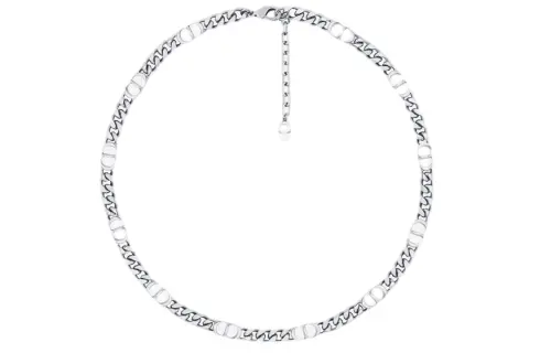 DIOR Icon Brass Necklaces Unisex Silver