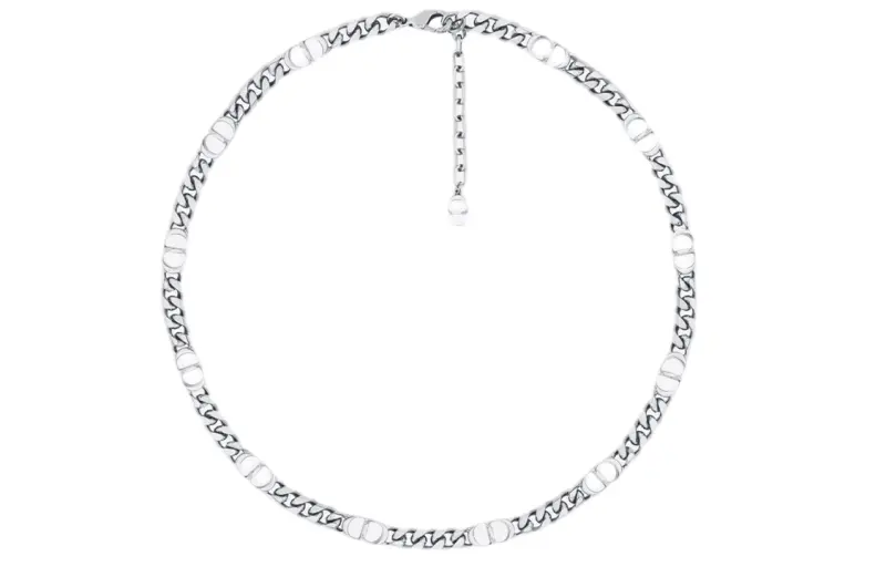 DIOR Icon Brass Necklaces Unisex Silver