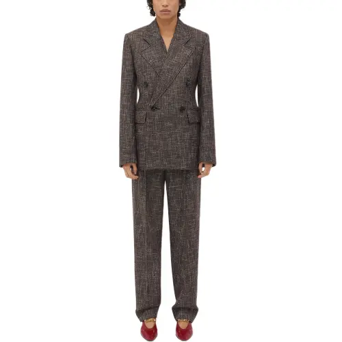 Bottega Veneta Business Suit Women's Charcoal Black