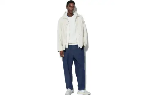UNIQLO Casual Pants Men's Dark Blue