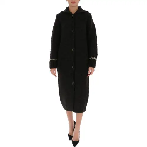 Bottega Veneta Coats Women's Black Lapel Moderate