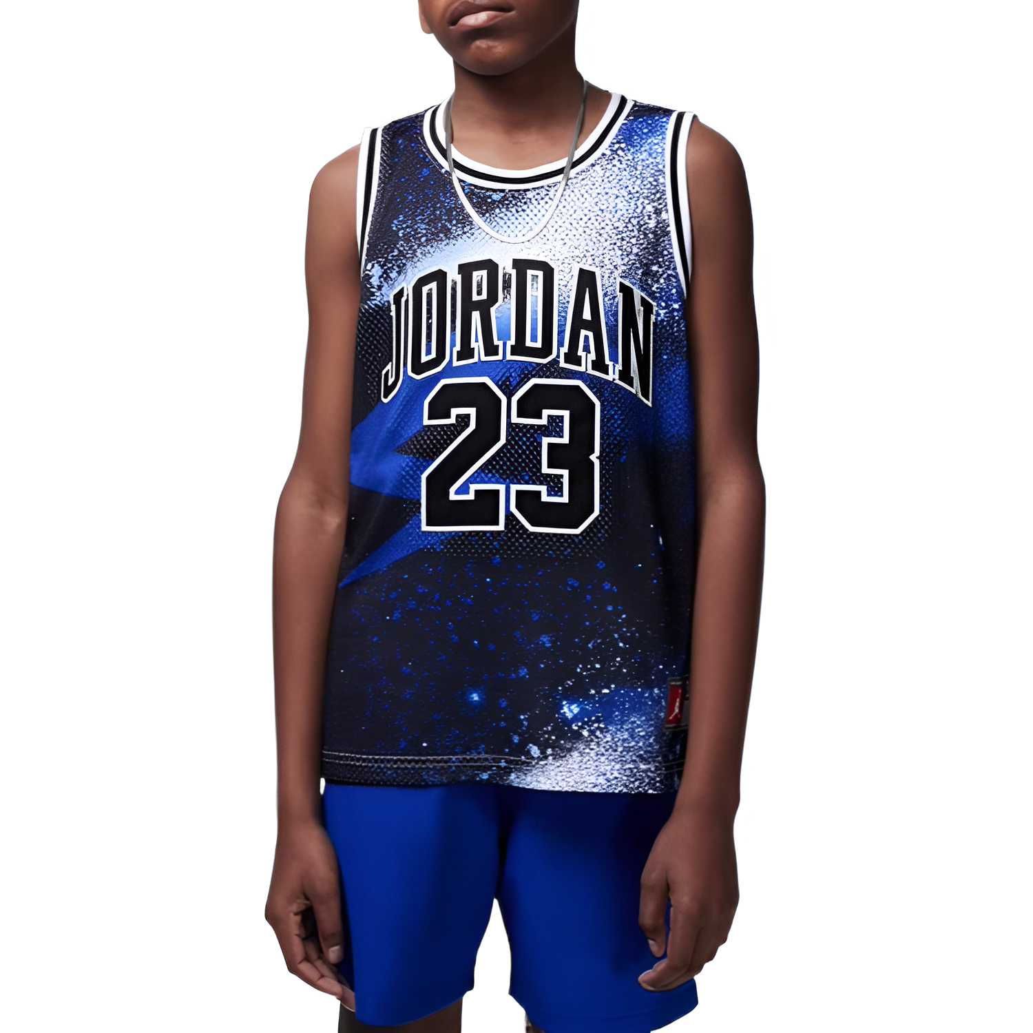 Мужская майка Jordan (сине-черная)