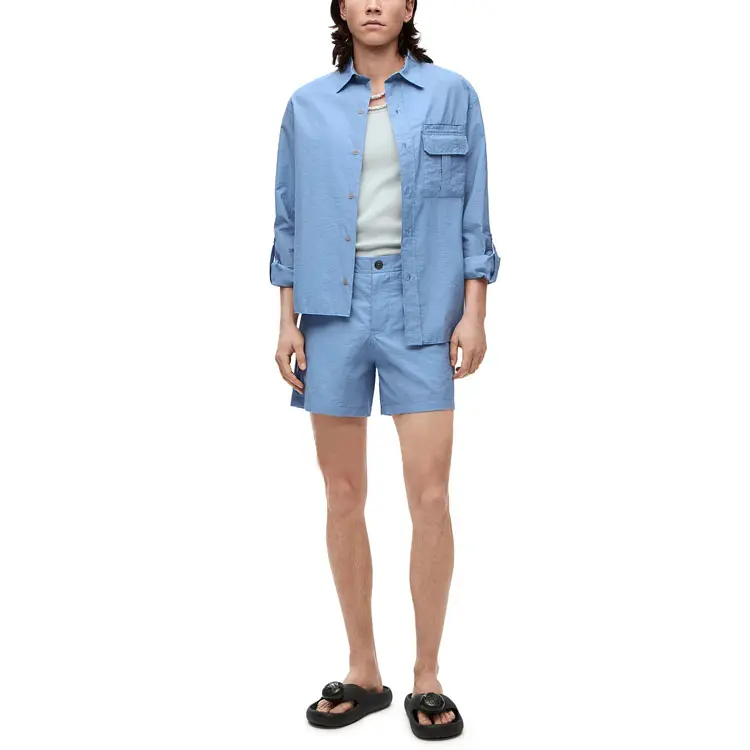 LOEWE Casual Shorts Men's Blue Moderate
