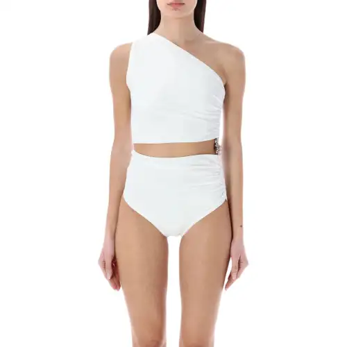 Bottega Veneta Two Piece Swimsuits Women's White Triangle Two Piece Swimsuit
