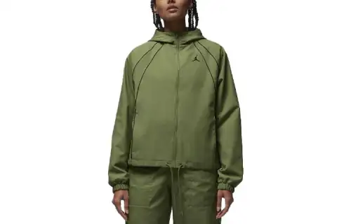 Jordan Jackets Women's Green Hooded Moderate Other