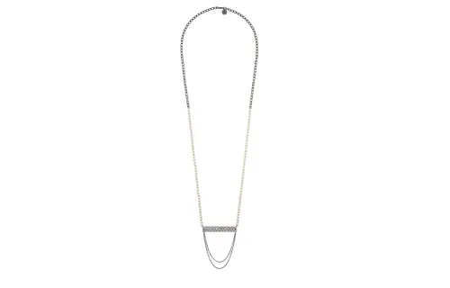 DIOR Academy Necklaces Women's White/Silver