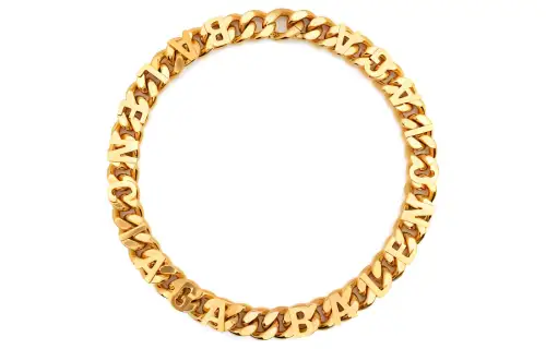 Balenciaga Metal Necklaces Women's Gold