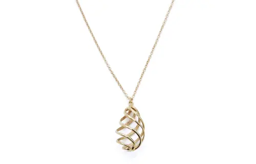 TIFFANY & CO. Pre Owned 18K Yellow Gold Spiral Necklace