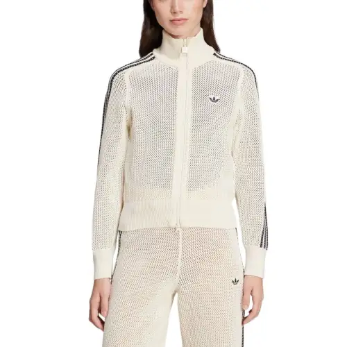 Adidas Women's Premium Crochet Track Top Wonder White